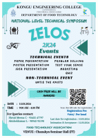 ZELOS 2K24-A National Level Technical Symposium Technical Symposium Poster